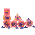 Custom LOGO Polyhedr Board Game DND RPG Dice Resin Dark Blue Octopus Dice in Stock