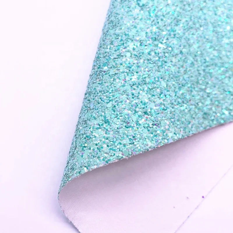 Chunky Glitter Fabric Sheets for Furniture Decorative Bags Crafts Upholstery Sofa Chair-Eco-Friendly Abrasion-Resistant Woven