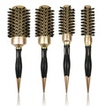 2020 Salon Equipment Round Brush Aluminum Tube Nylon Bristle Hair Curling Comb