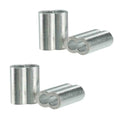 Custom  Copper Duplex Sleeves Brass Aluminum Sleeve Single Tube Crimping Buckle Cable Part