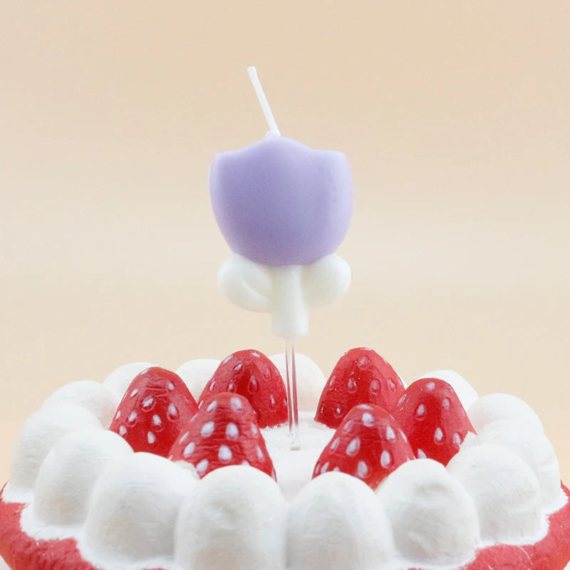 Mix Color Flower Shaped Birthday Candle for Girls and Children