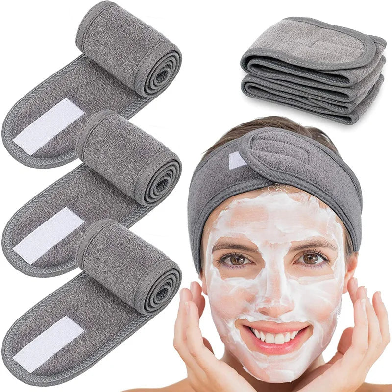 Magic Tape Shower Bath Wrap Headbands Sport Spa Facial Headbands