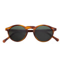 Custom Trendy Retro OEM Square Brown Frame Sunglasses for Men and Women