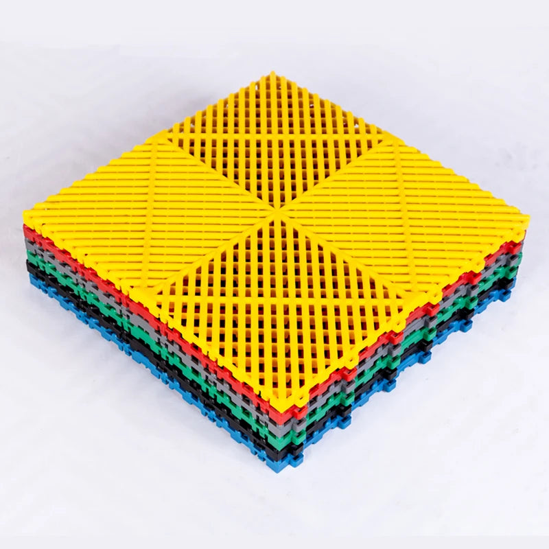 1.8cm 4S Shop Anti-Skid Drainage Floor Grid Tiles Workshop Industrial Carton Box Anti-Slip Easy Installation 5-Year Warranty