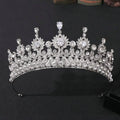 Qushine Wholesale Alloy Gold and White Crown Tiara Girls' Wedding Bride Bridal Accessories for Prom for Princesses and Queens