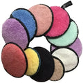 Hot Sale Custom Logo Rounds Washable Cleaning Make up Remover Pads Reusable Microfibre Makeup Remover Pads