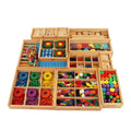 Factory Hot Selling Children's Wooden Montessori 15 in 1 Game Educational Cube Toys for Kids