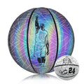 Top Fashion Customized Size 7 Reflective Holographic PU Basketball Wholesale Top Fashion Item
