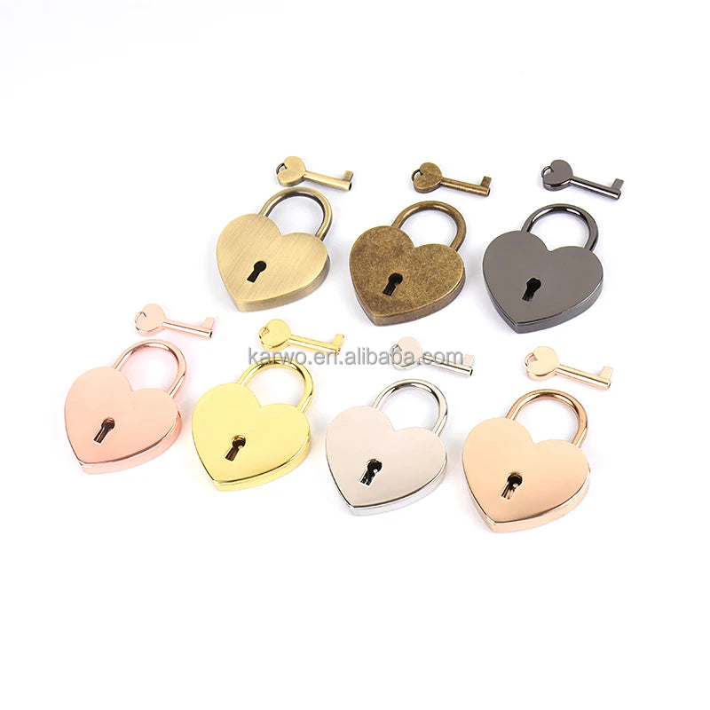 Factory Wholesale Good Quality Love Padlock Wedding Metal Heart Lock for Gifts