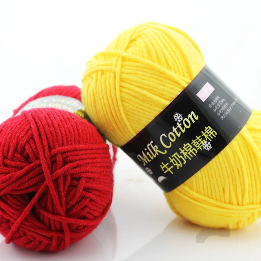 Wholesale Milk Cotton Yarn 100g Chunky Acrylic Yarn Cotton Milk Yarn for Knitting