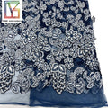 Latest 3D Flower Embroidered Lace Bridal Dress Tulle Fabric Laces Fabrics for Women