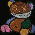 Bear Hotfix Rhinestone Design for T Shirt Hat Heat Press Stickers Transfer Printing T Shirt Vinyl Heat-Press-Sticker