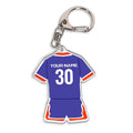 2024 Creative Soccer Jersey Custom Logo Acrylic Key Chains Jersey Shirt Key Chain Football Stars Messi Keychains