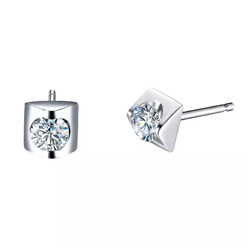 GRA Certificate  Moissanite Earrings Stud Earring Women 925 Sterling Silver 18k Gold Luxury Wedding Jewelry Engagement Ring