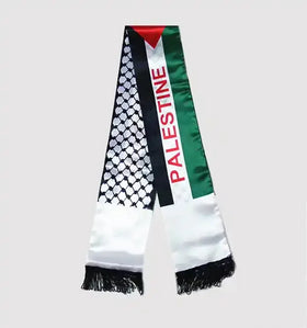Hot-selling Fast Production Polyester Double Sided Durable Outdoor Palestinian Flag with Palestinian Scarf