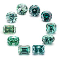 Starsgem Fancy Cut Beautiful Color Loose Green Moissanite Diamond VVS