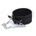 2024 Custom Logo Gym Fitness Exercise Weighted Belt Cowhide Breathable Weightlifting Dipping Steel Chain Nylon Deep Pull Belt