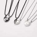 RisingMoon Fashion Jewelry Matching Friendship Long Chain Pendant Love Heart Couple Necklace