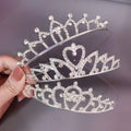 Wholesale Latest Promotion Price Crown Headbands Diamond Girl Tiaras Kids Hair Accessories Hair Band Jewelry