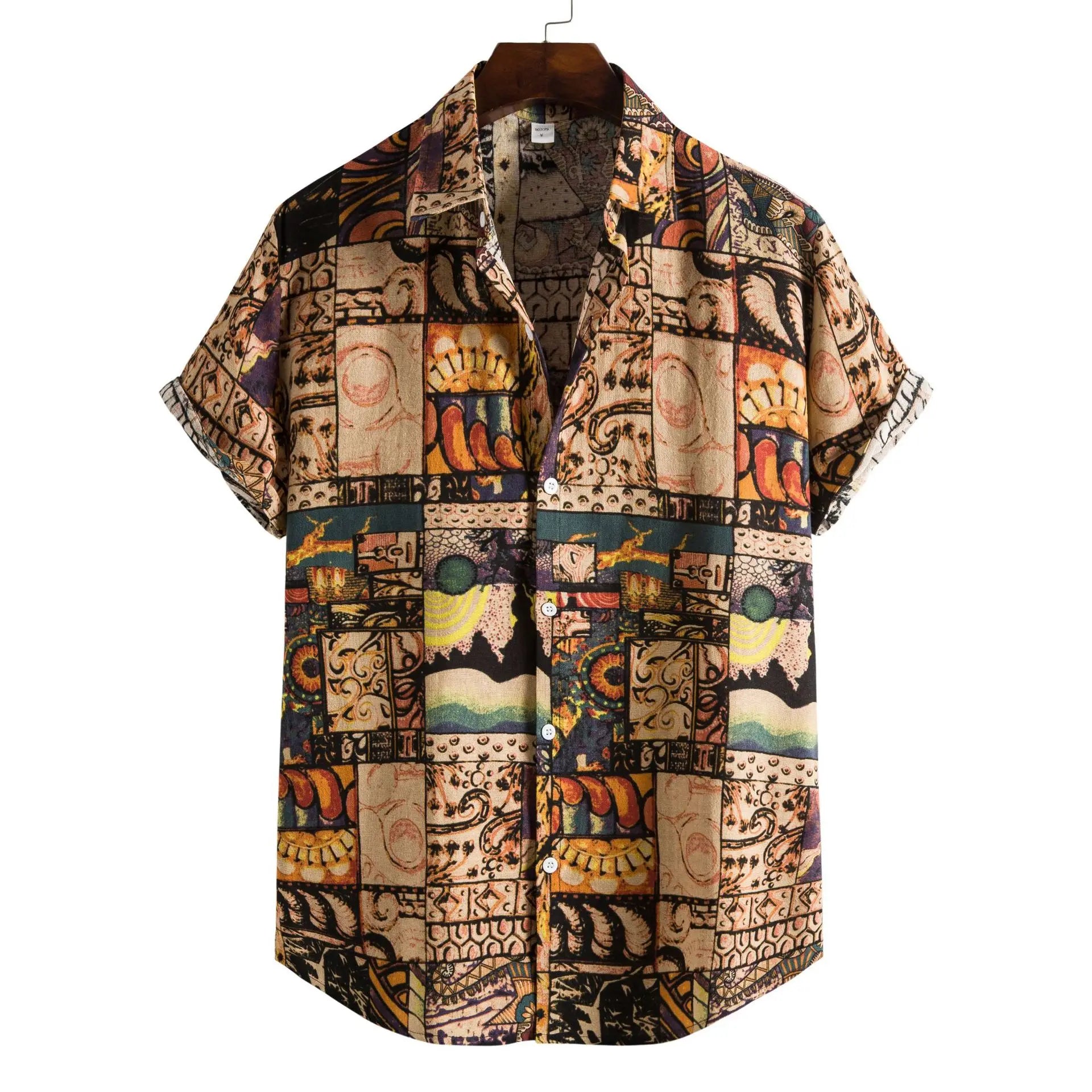 Oem Mens Custom Design Digital Print Rayon Floral Button Down Hawaiian Shirts