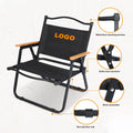 Portable Outdoor Furniture 600D Oxford Cloth Fishing Chair Aluminum Alloy Solid Pine Handrails Modern Design for Beach Park