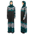 Printing Long Dresses Muslim Abaya Embroidery Lace Maxi Dress Hijab Robe Arab Dubai Caftan Turkey Khimar Malaysia Abaya