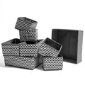 Drawer Underwear Organizers Storage Box Foldable Closet Dresser Drawers Divider Organizer Fabric Cloth Basket Bins for Sock Bras