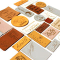 Custom Design Luxury Eco-Friendly Brand Logo Debossed Garment Labels with Custom Color for Jeans