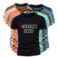 DOVEARK RTS Mens Fashion T-shirt O-Neck Trendy Slim Fit Quality 100% Slub Cotton Short Sleeve Vintage Muscle T Shirt for Men