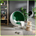Semicircular Fiberglass Modern Lazy Space Chair Egg Shell Ball Seat Single Bubble Sofa Custom Transparent Leather Living Room