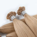 Wholesale K Tip Micro Bead Extensions Real Human Hair Remy Russian Flat Tip Human Hair Extensions Double Drawn