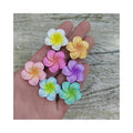Resin Plumeria Flower Flat Back Cabochon Scrapbooking for Hair Bow Center Kawaii DIY Embellishments Accessories