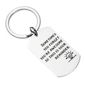 Fresh Arrival 'Sometimes' Inspirational Stainless Steel Keychain Pendant Metal Gift