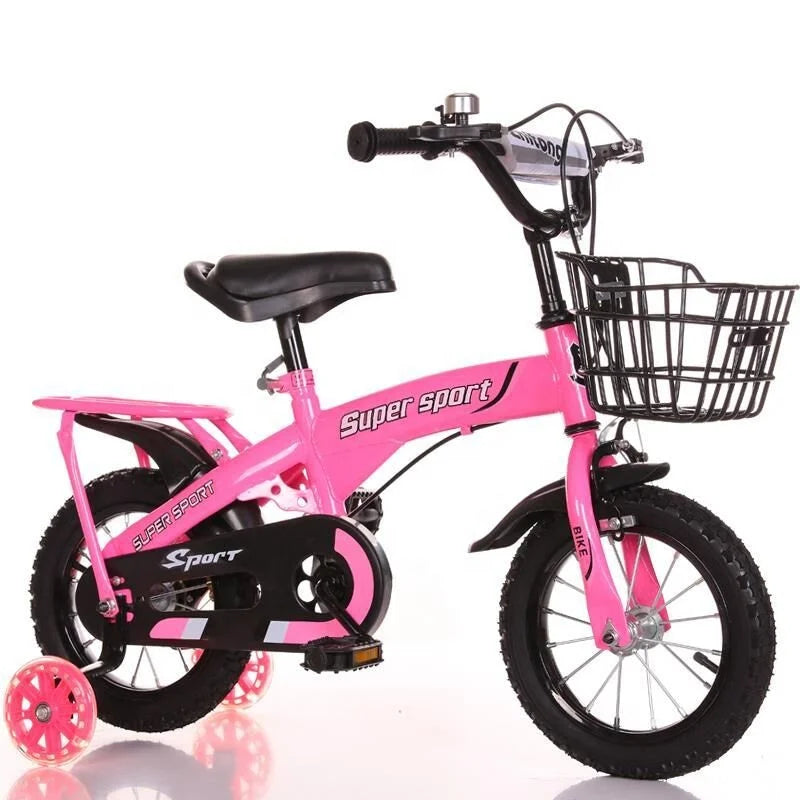 KWO Children Sports Boys Girls Training Wheel Basket Bicycle 6 To 7 Helmet Accessories 16 Inch Price Years Baby Tricycle Kids Cycle