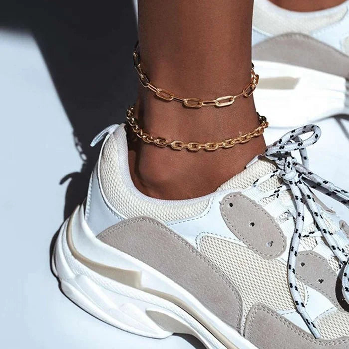 Wholesale Fashion Body Jewelry Stainless Steel Link Chain Anklet for Women