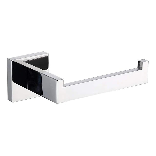 Luxury Matte Black Toilet Paper Holder Stand Modern New Style Chrome Brushed Nickel for Bathrooms and Toilets