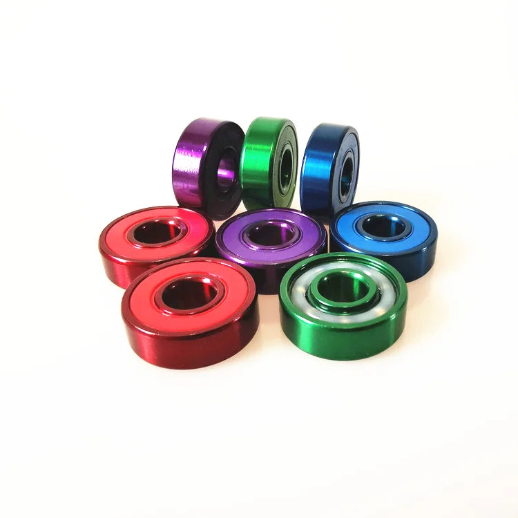 Custom Anodize Titanium Color Skateboard Bearing with 608 rs High Precision ABEC-11 for Skate Board Scooter Longboard