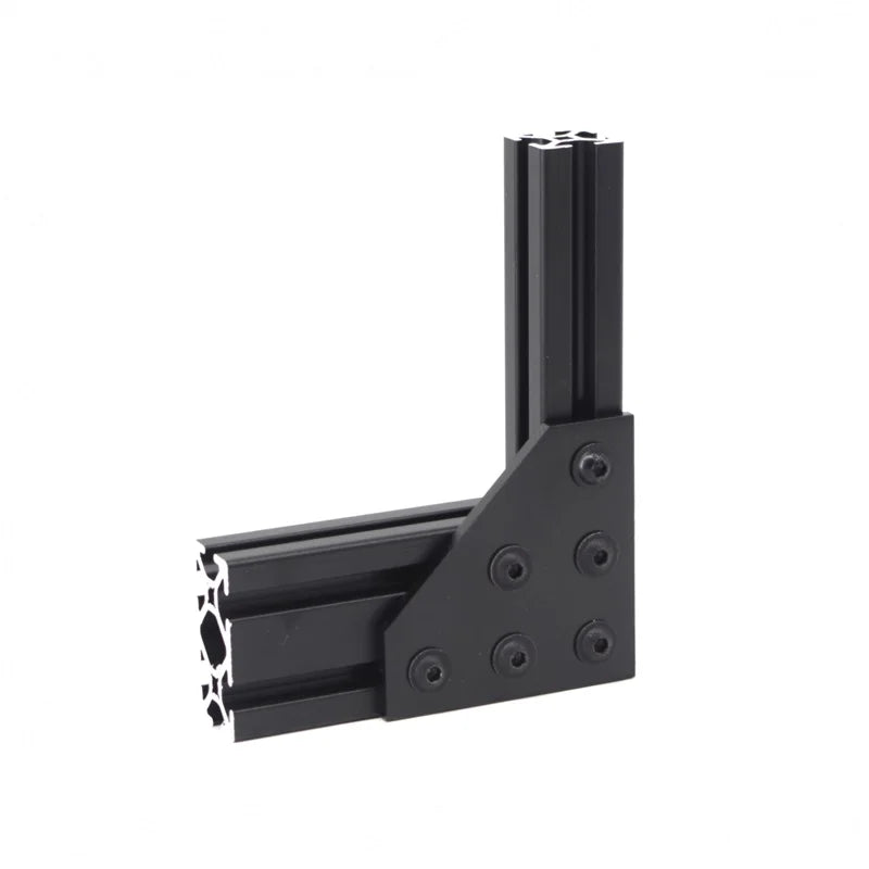 China Manufacturer 6425 Cnc Aluminum Rohs Oem Odm 10 Series  6 Hole 90 Degree Joining Plate for Aluminium Profile  10 Inches