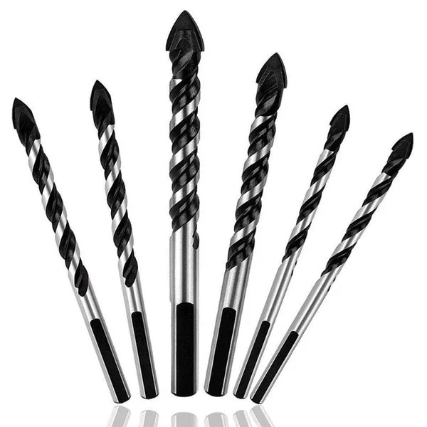 5PCS/SET Multi-Material Drill Bit for TileConcrete Brick Glass Plastic