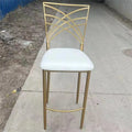 Hot Sales Cheap Durable Bar Stool Gold Chameleon Chair for Weddings