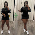 2025 Fall Spring Fashion Women Two Piece Skirt Set Bow Print Striped Sweatshirt Mini Skirt Duit Woman Casual Casual Outfits