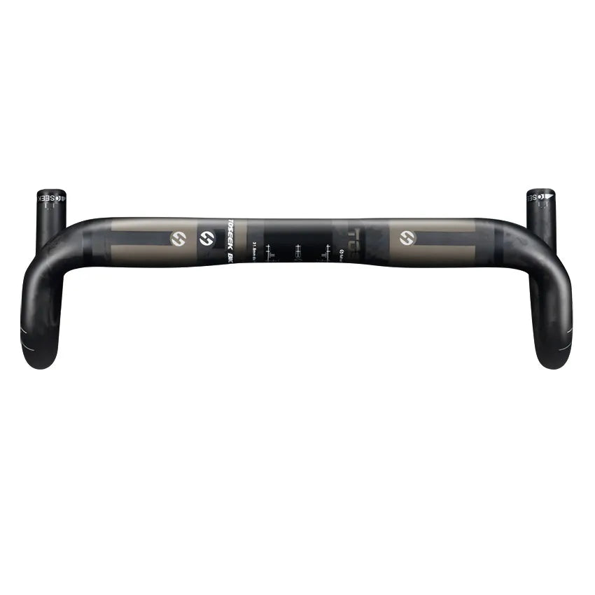 Toseek External Line Grey UD Matte 31.8mm 380/400/420/440mm Carbon Handlebar Aero Road Bike Bent Bar Bicycle Parts