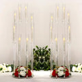 Tall Acrylic Candle Holders Home Decor Wedding Canderlabra Table Decorations Candlestick Candle Stand for Event Party Wedding