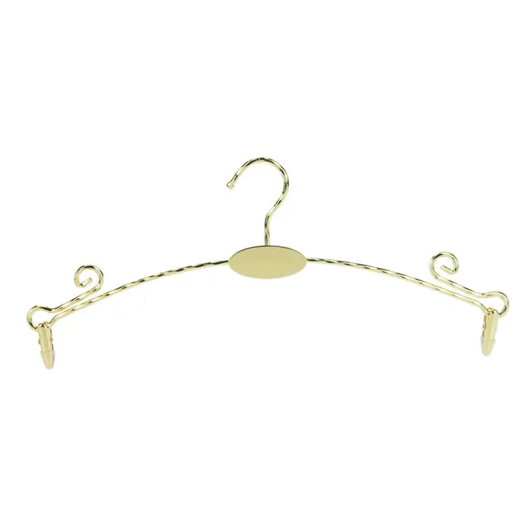 Exhibition Market Customized Close Fitting Clothing Durable Metal Lingerie Hangers