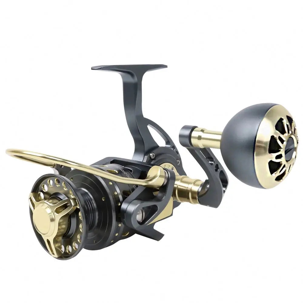 Max Drag 30Kg 8+1BB All Metal Casting Reels Deep Sea Boat Fishing Reel Big Game Spinning Reel for Saltwater