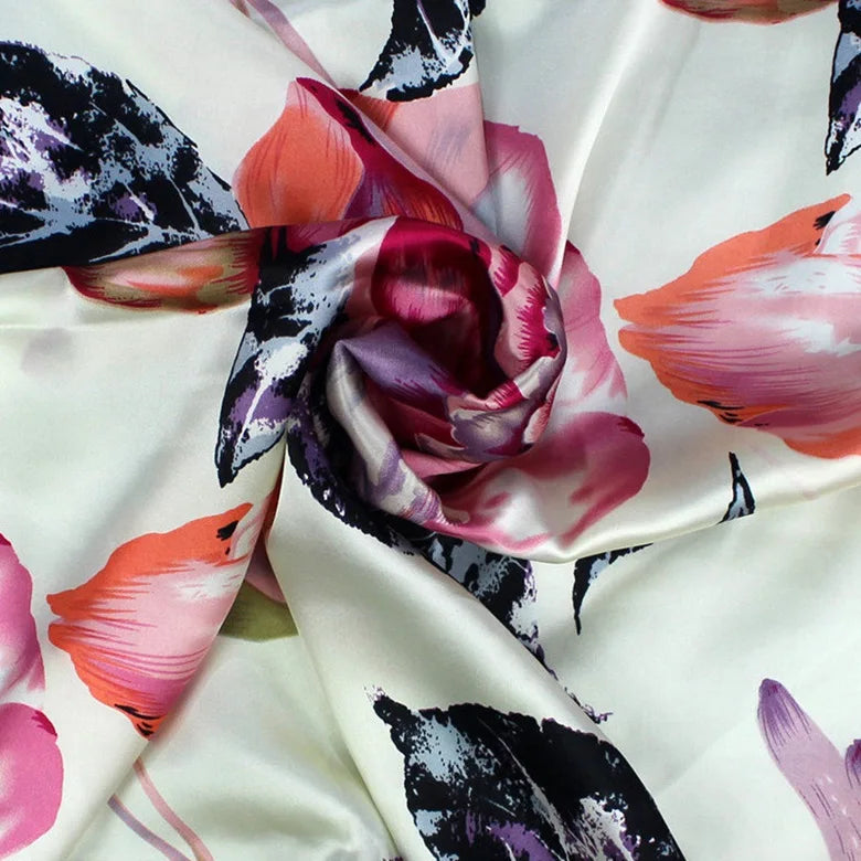 Custom Wholesale for Garment Home Textile Printed Plain Design 100% Silk Mulberr  Silk Fabric OEM RTS