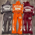 DCY Custom Clothing Manufacturers Good Quality TracksuitsMens Flared Sweatpants and Hoodie SetsTracksuit Set Unisex