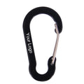 Custom Logo Mini Aluminum Carabiner Keychain Lightweight Spring Snap Hook Clip for Outdoor Event Giveaways