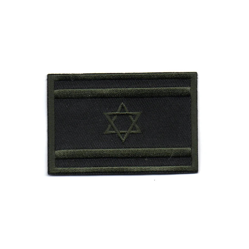 Hook and Loop Patch Custom Embroidered Israel Flag Patch