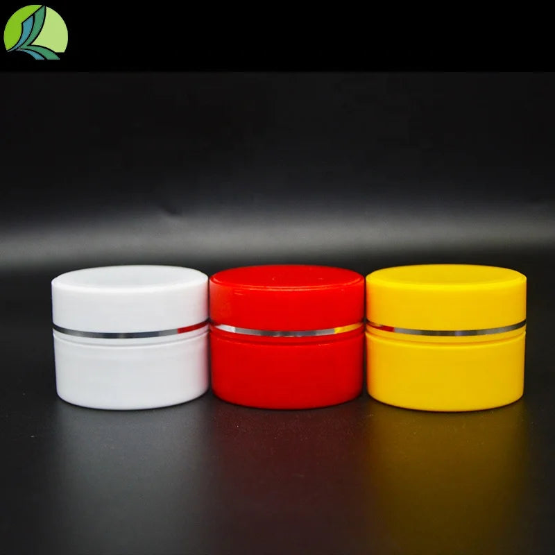 High Quality 10g White Red Yellow Cream Bottle Plastic Wide Mouth Cream Bottle pp Material Durable